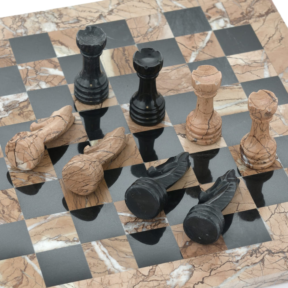 Шахматы из камня "Византия" розовый мрамор 40 купить в Ростове-на-Дону Шахматы из камня "Византия" розовый мрамор 40 купить в Ростове-на-Дону