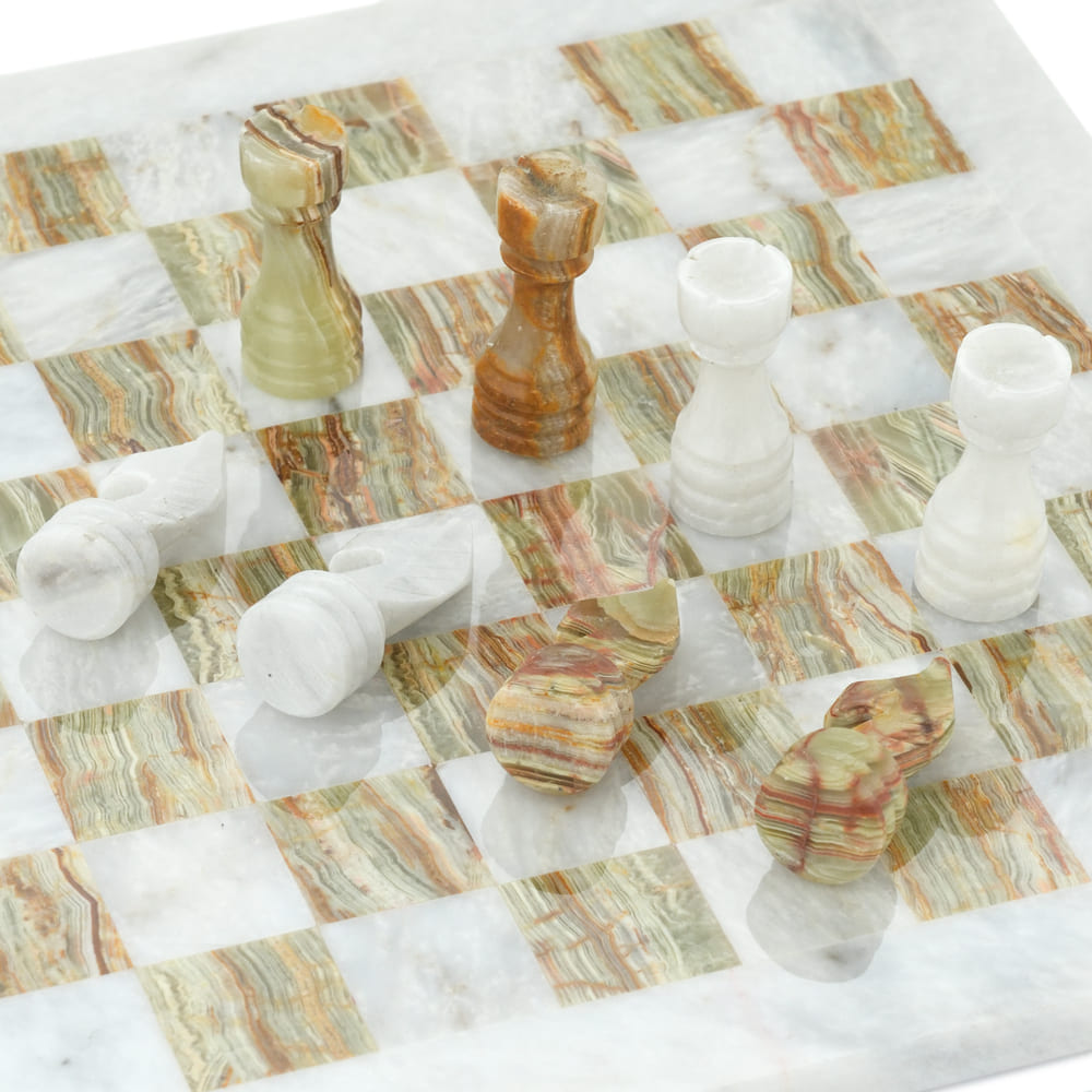 Шахматы из камня "Атлантида" мрамор и оникс 30 купить в Ростове-на-Дону Шахматы из камня "Атлантида" мрамор и оникс 30 купить в Ростове-на-Дону