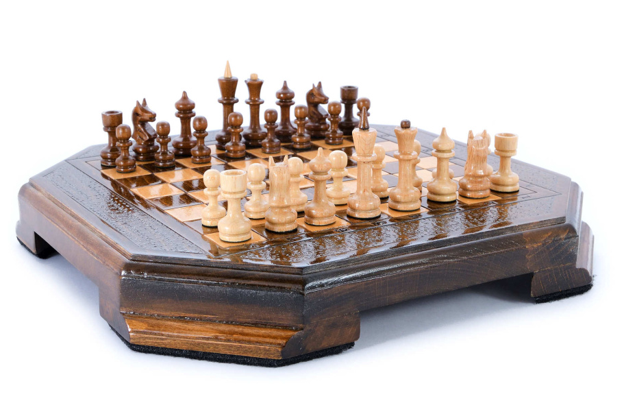 Шахматы резные "Восьмиугольник" 30, Harutyunyan купить в Ростове-на-Дону