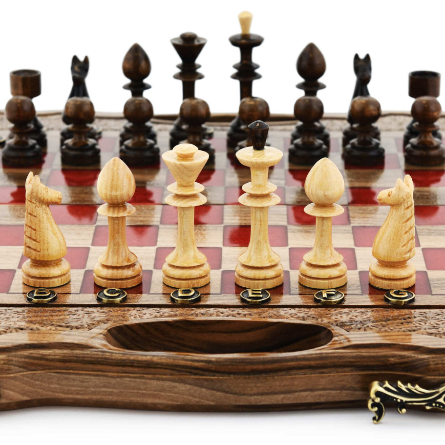 Шахматы + Нарды резные "Алекстраза" 30, Harutyunyan купить в Ростове-на-Дону