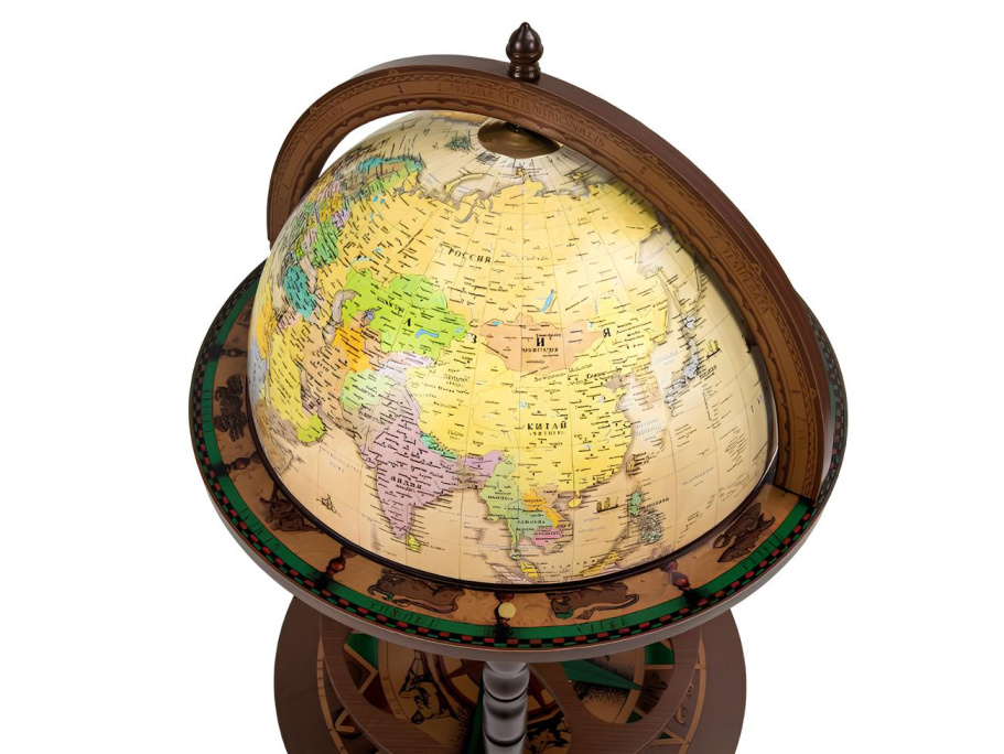 Глобус бар напольный "Перитей", сфера 40 см купить в Ростове-на-Дону