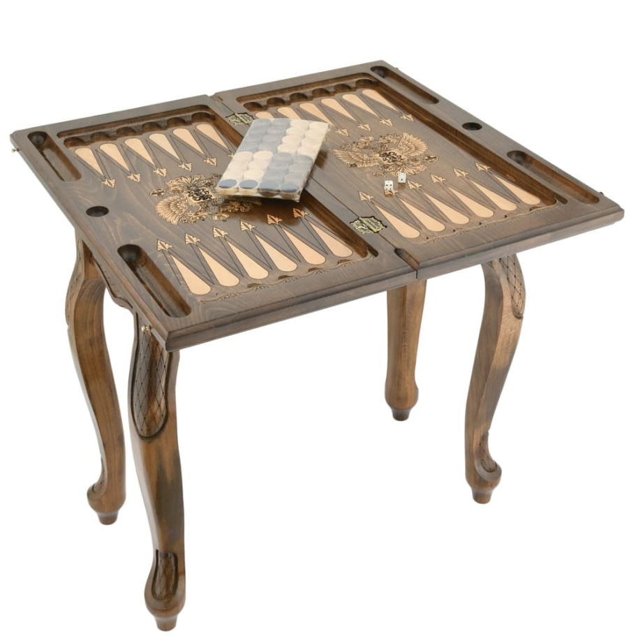 Стол ломберный Шахматы + Нарды резные "Родина" 60, Harutyunyan купить в Ростове-на-Дону