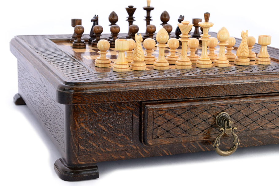 Шахматы резные в ларце "Доблесть" 40, Harutyunyan купить в Ростове-на-Дону