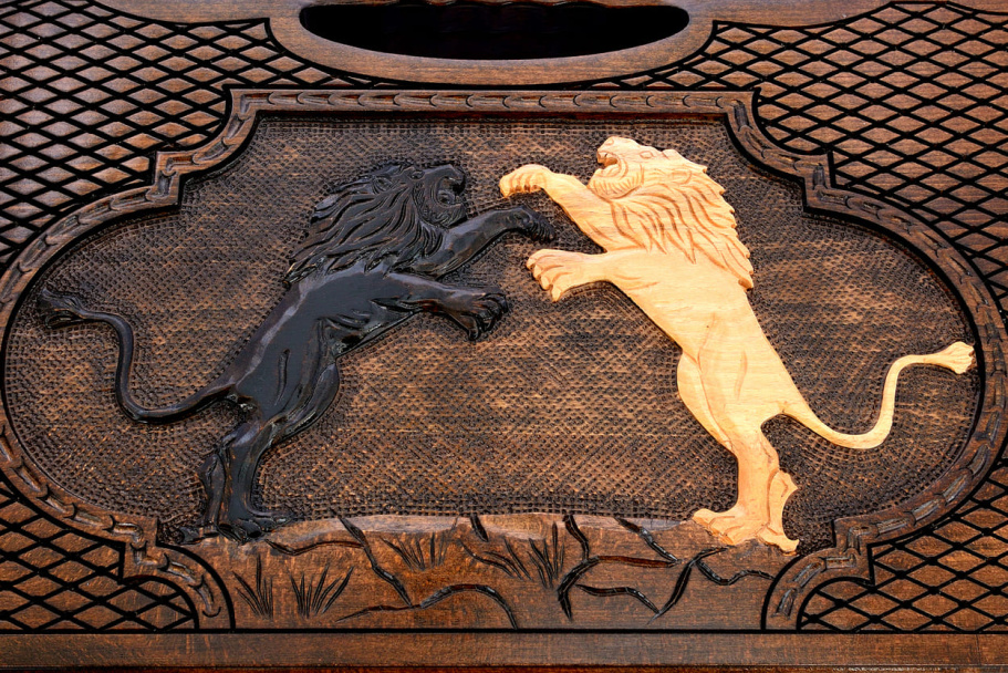 Нарды резные "Муфаса"  большие 60, Harutyunyan купить в Ростове-на-Дону