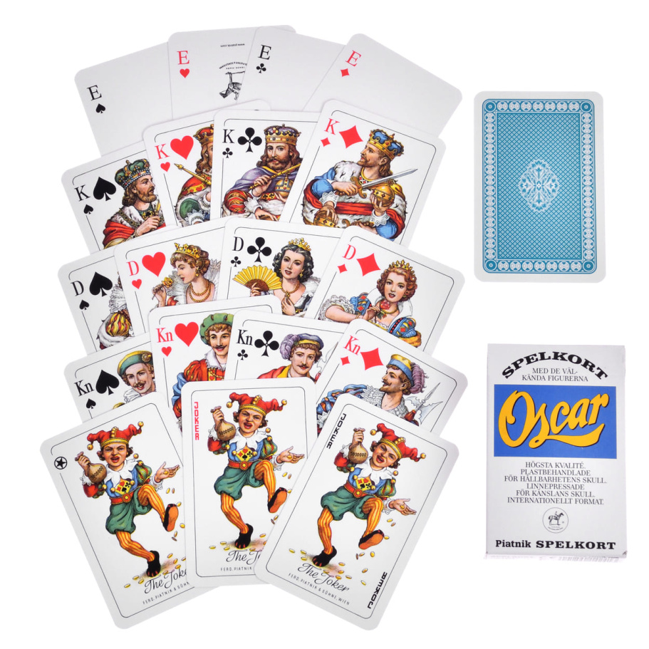 Карты игральные Оскар синяя рубашка, 55 карт купить в Ростове-на-Дону