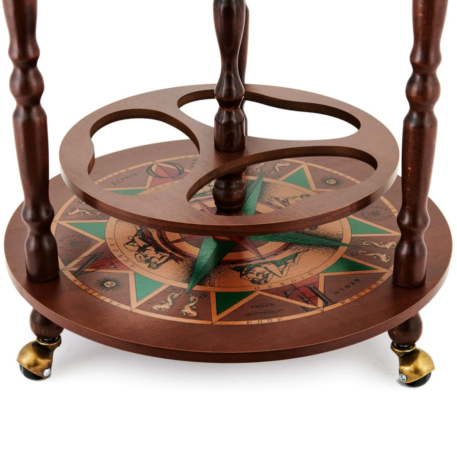 Глобус бар напольный "Клавдий", сфера 40 см купить в Ростове-на-Дону