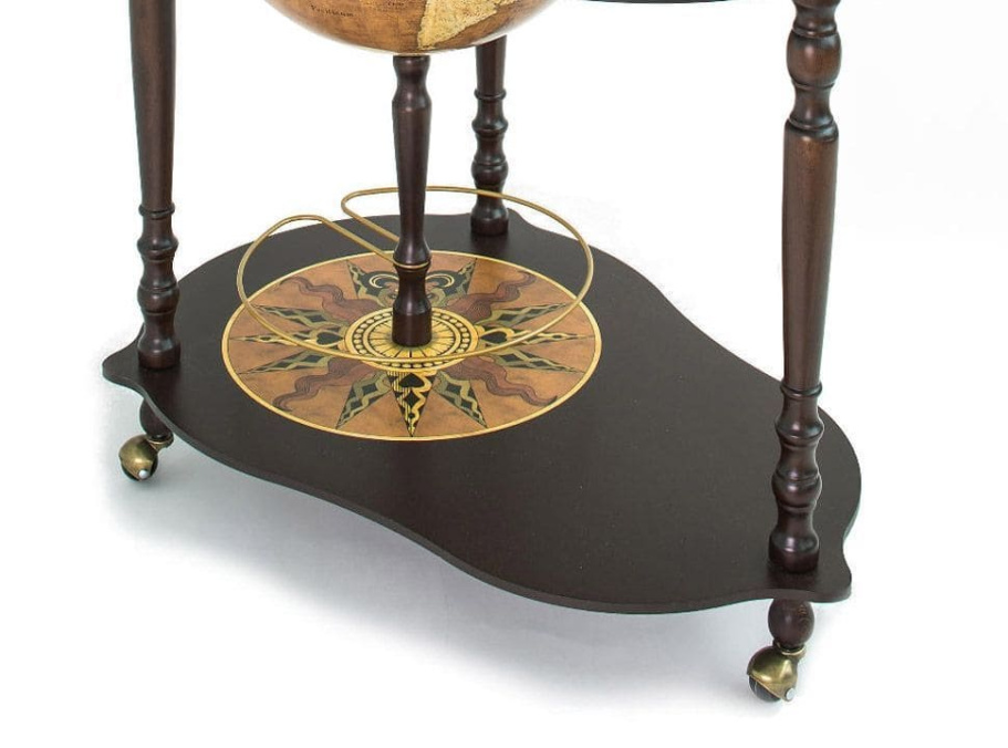 Глобус бар напольный со столом "Микеланджело", сфера 40 см купить в Ростове-на-Дону