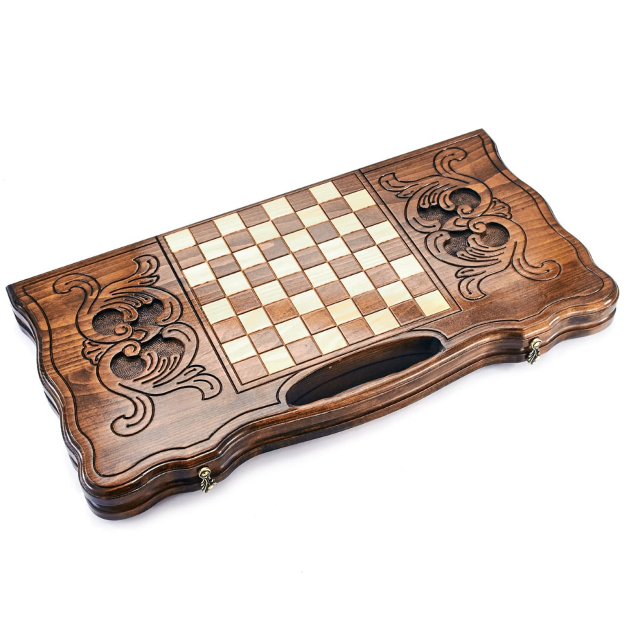 Нарды резные Агнес "Оскал Льва"  большие 60, Harutyunyan купить в Ростове-на-Дону