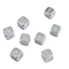 Кости игральные "Премиум" металл, серебристый, 12 мм (2 шт.) купить в Ростове-на-Дону