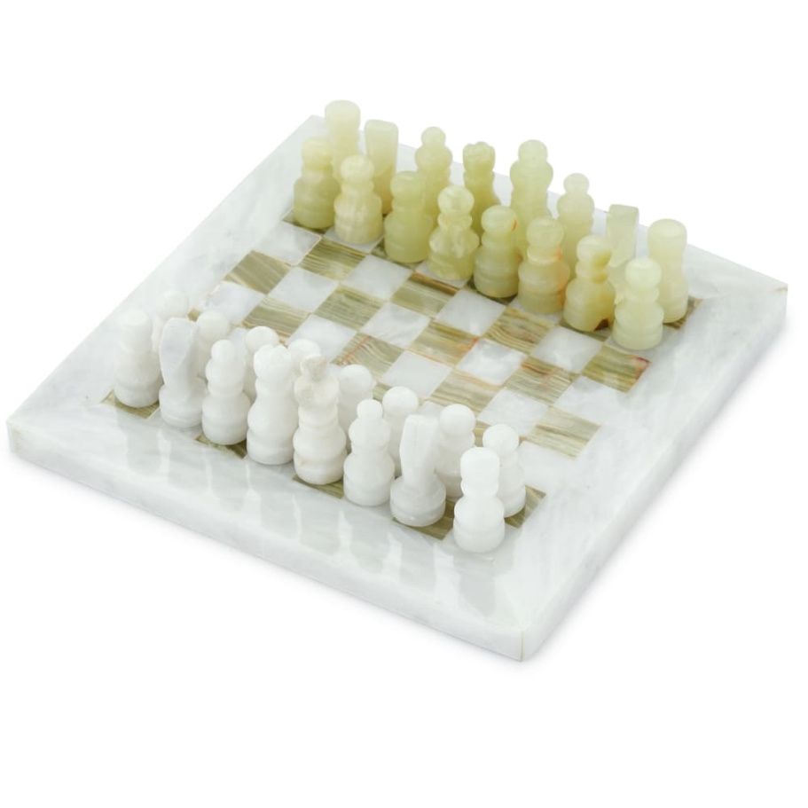 Шахматы из камня "Атлантида" мрамор и оникс 20 Шахматы из камня "Атлантида" мрамор и оникс 20