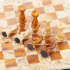 Шахматы каменные "Грация" яшма и ракушечник 30 купить в Ростове-на-Дону