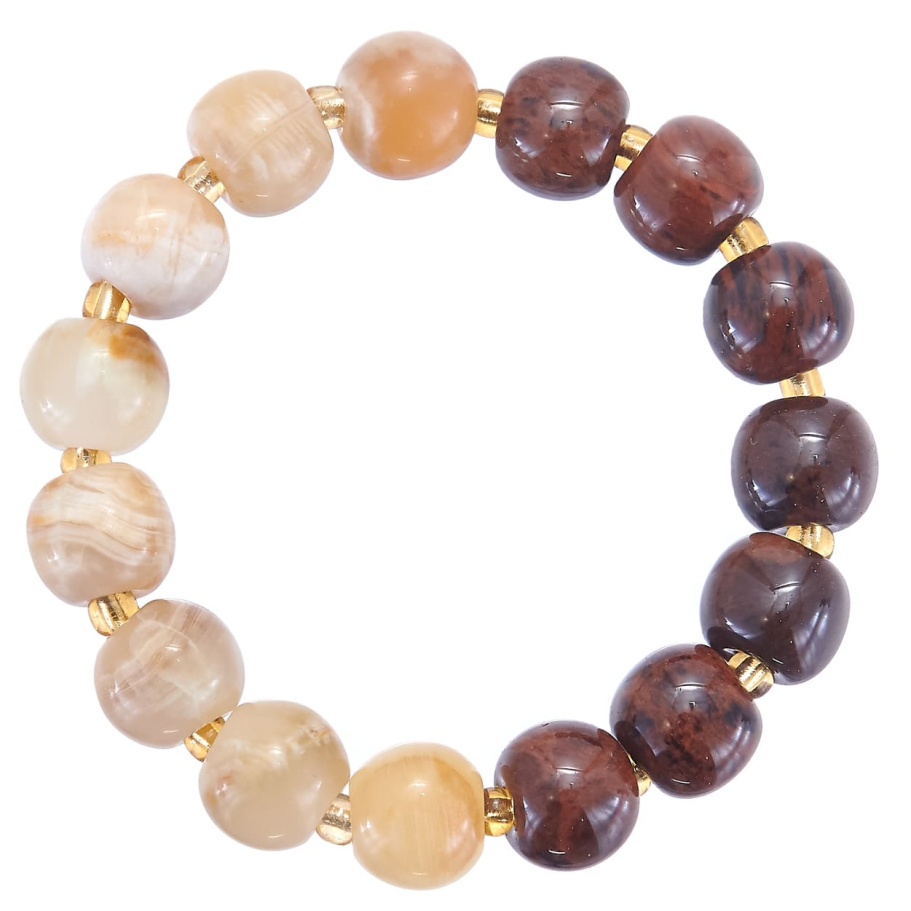 Браслет Либер желтый и коричневый камень 1.2 * 20, Давыдов купить в Ростова-на-Дону Браслет Либер желтый и коричневый камень 1.2 * 20, Давыдов купить в Ростова-на-Дону