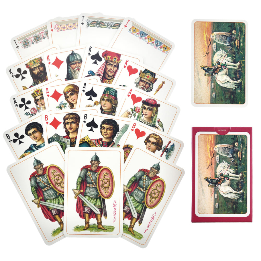 Карты игральные "Славянские" красная рубашка, 55 карт купить в Ростове-на-Дону