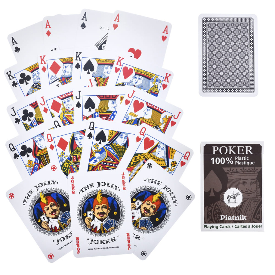 Карты игральные Кейтс 100% пластик, коричневая рубашка, 55 карт купить в Ростове-на-Дону