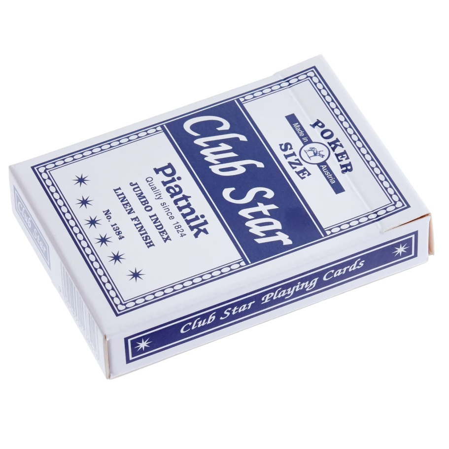 Карты игральные "Стар Клуб" синяя рубашка, 55 карт