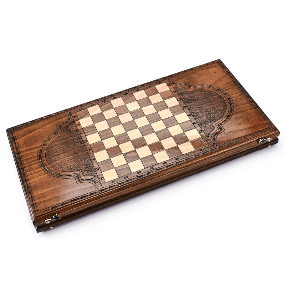 Нарды резные Рэкто "Герб России"  большие 60, Harutyunyan купить в Ростове-на-Дону