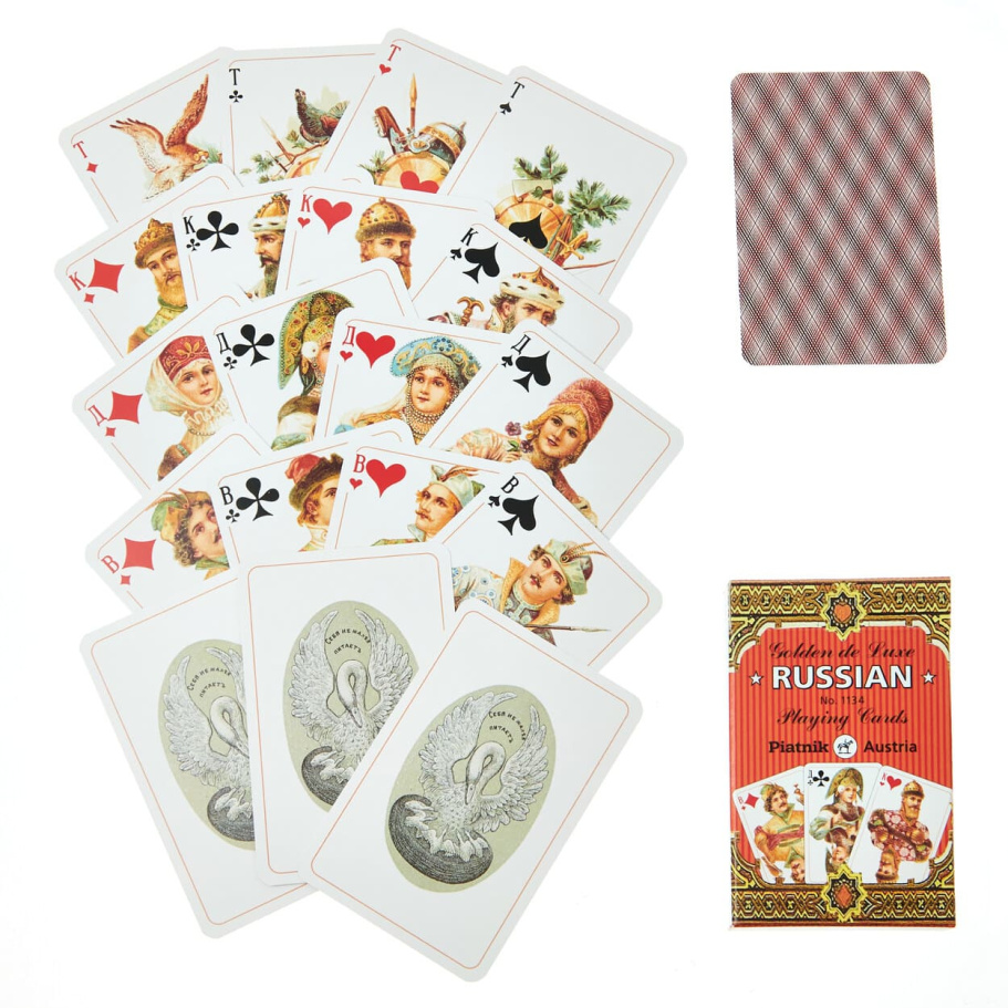 Карты игральные "Золотая Россия" , 55 карт купить в Ростове-на-Дону