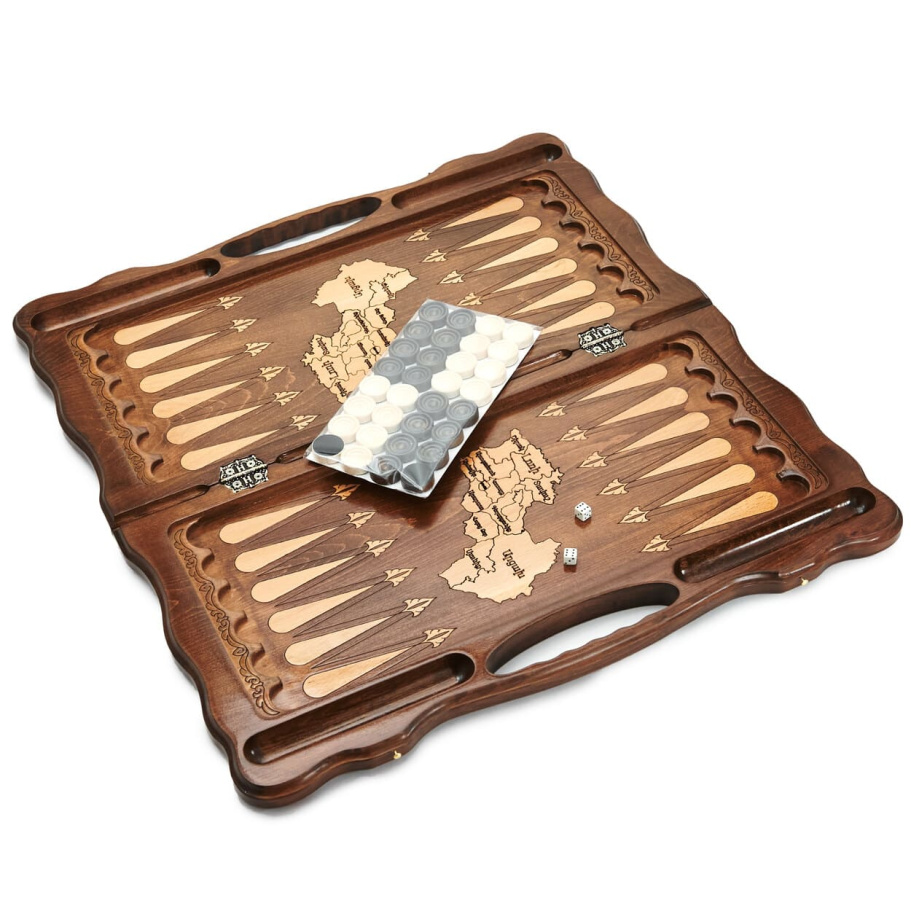 Нарды резные "Долина Жизни" большие, 60 купить в Ростове-на-Дону