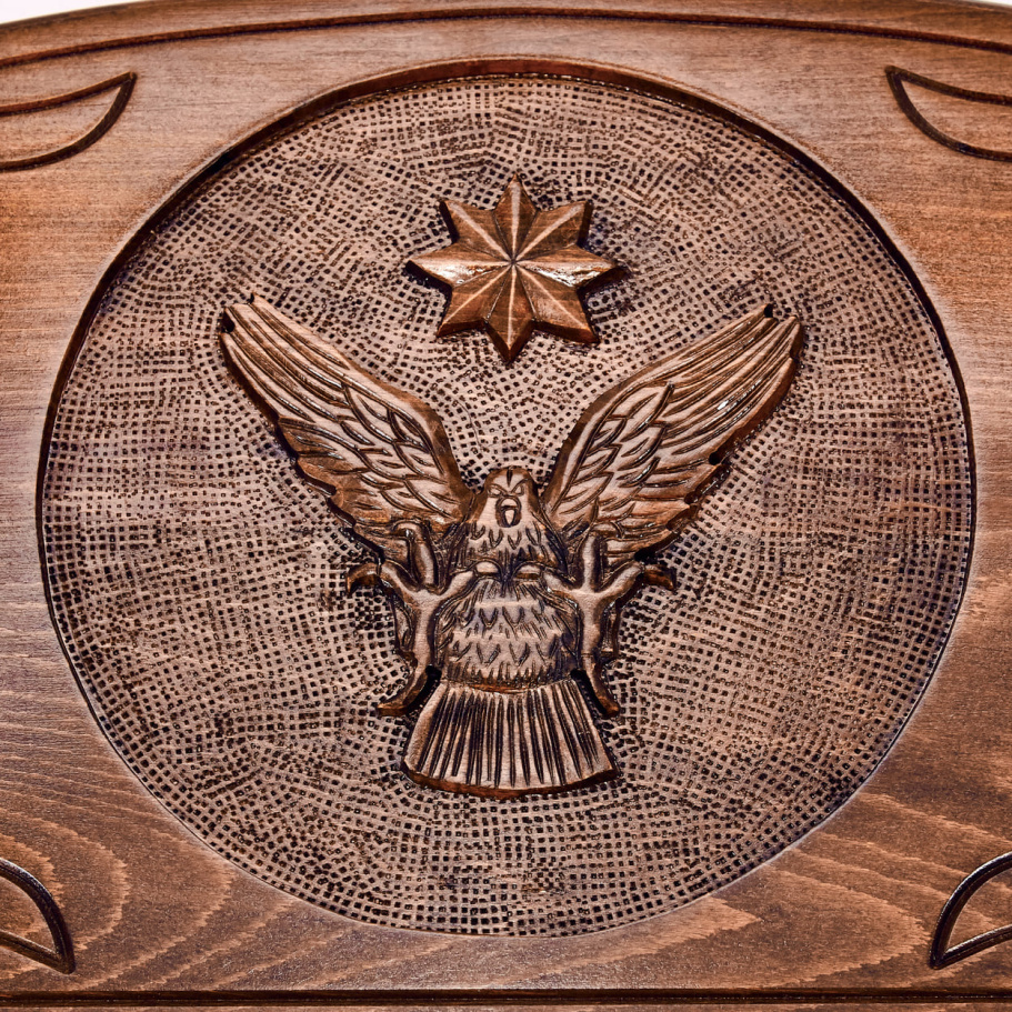 Нарды резные "Орел в атаке" большие 60, Даудов купить в Ростове-на-Дону