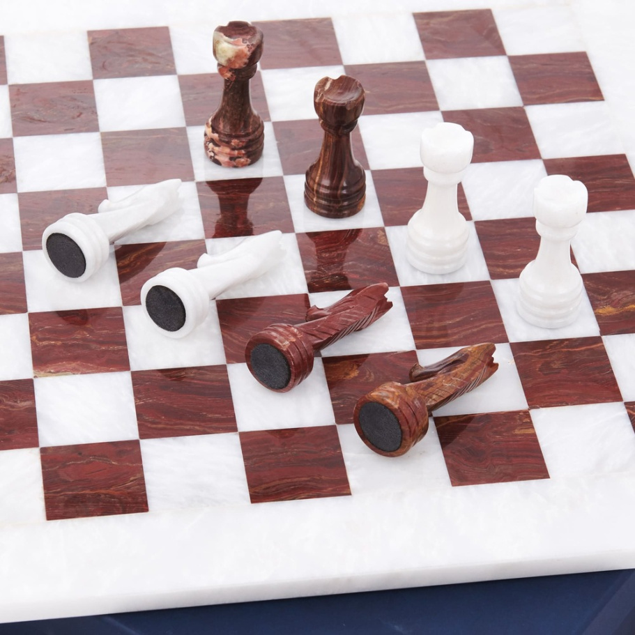 Шахматы из камня "Артер Карфаген" мрамор и яшма 40 купить в Ростове-на-Дону Шахматы из камня "Артер Карфаген" мрамор и яшма 40 купить в Ростове-на-Дону