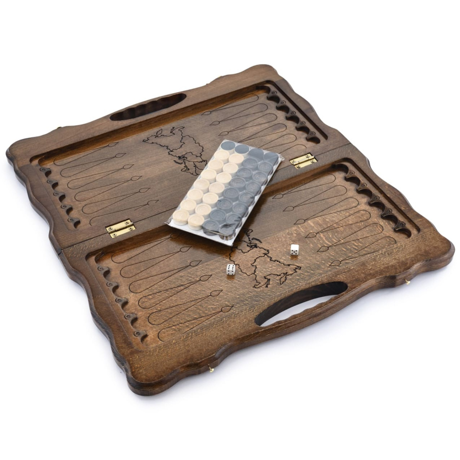 Нарды резные "Герб России"  средние 50, Harutyunyan купить в Ростове-на-Дону