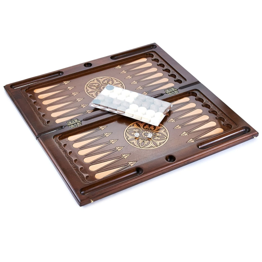 Нарды резные "Ночной волк" большие 60, Harutyunyan купить в Ростове-на-Дону