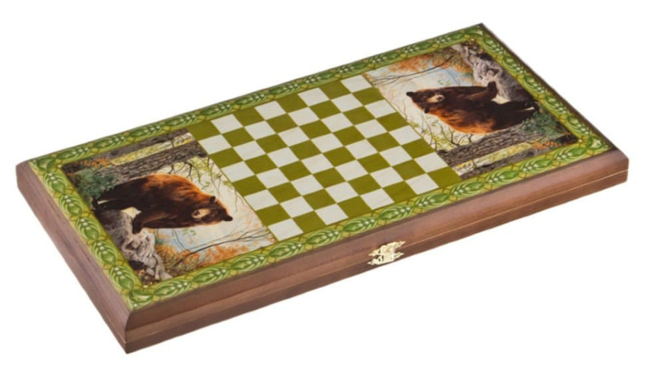 Нарды Пермские Медведь, малые 40 купить в Ростове-на-Дону