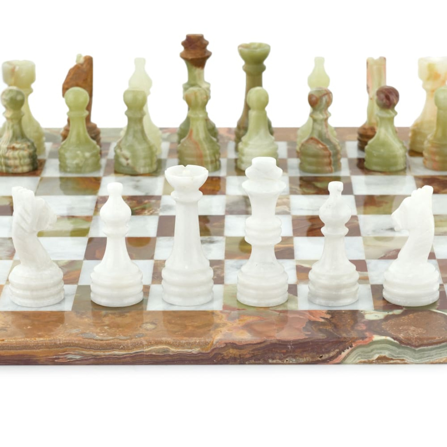 Шахматы из камня "Левант" мрамор и оникс 40 купить в Ростове-на-Дону
