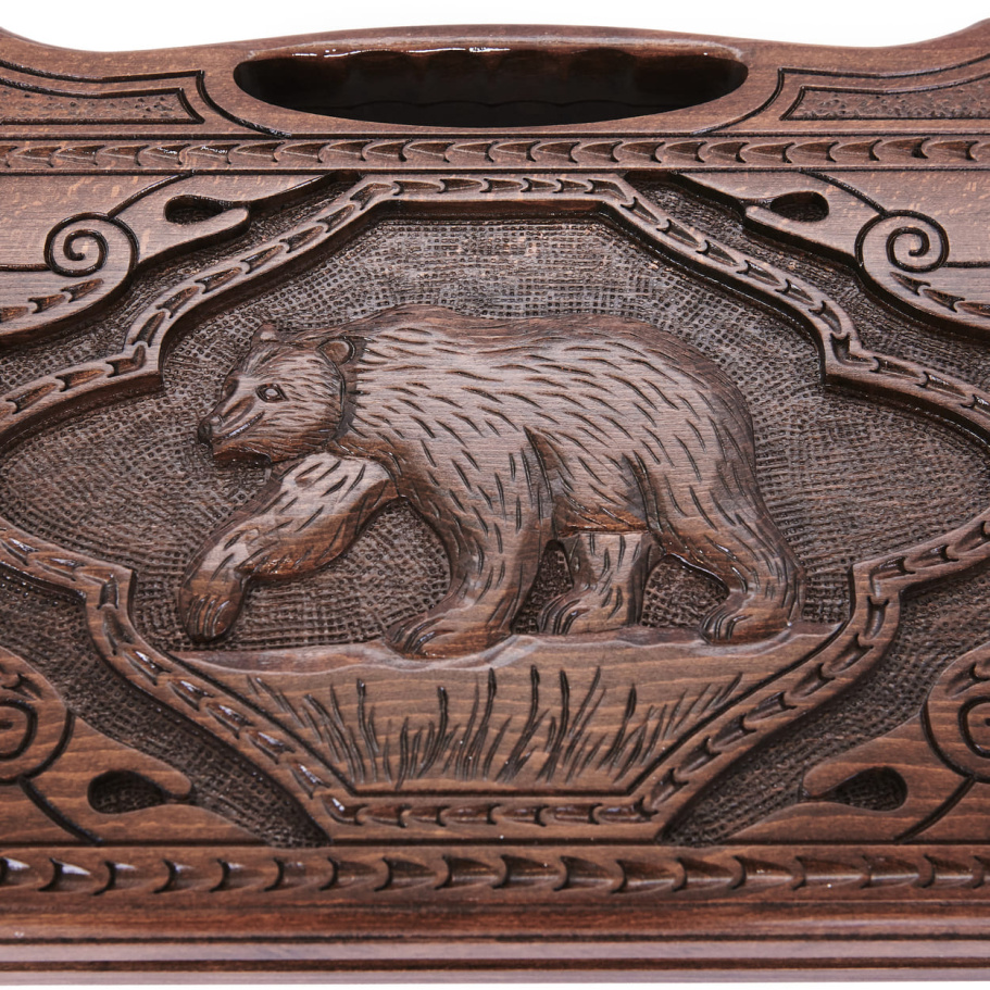 Нарды резные "Медведь" большие 60, Harutyunyan купить в Ростове-на-Дону