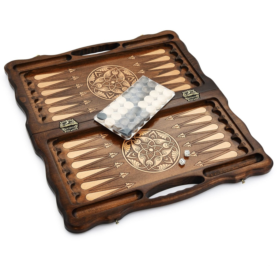 Нарды резные "Циния" средние 50, Harutyunyan купить в Ростове-на-Дону