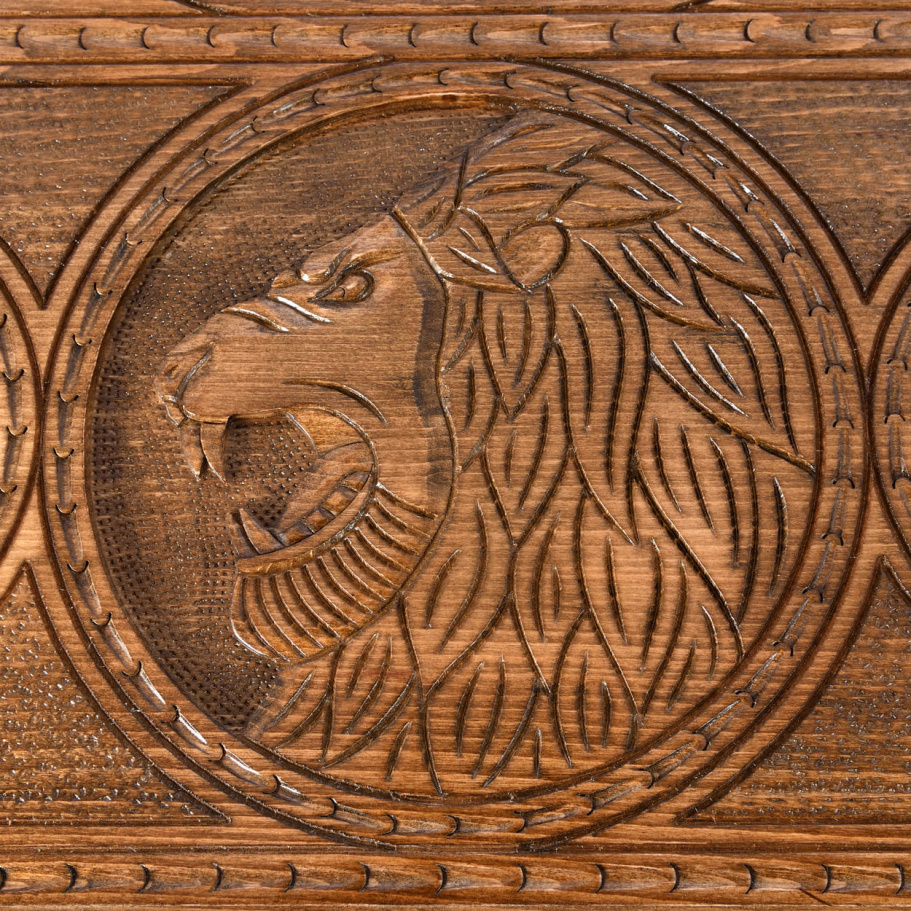 Нарды резные "Лев со звездами" большие 60, Harutyunyan купить в Ростове-на-Дону