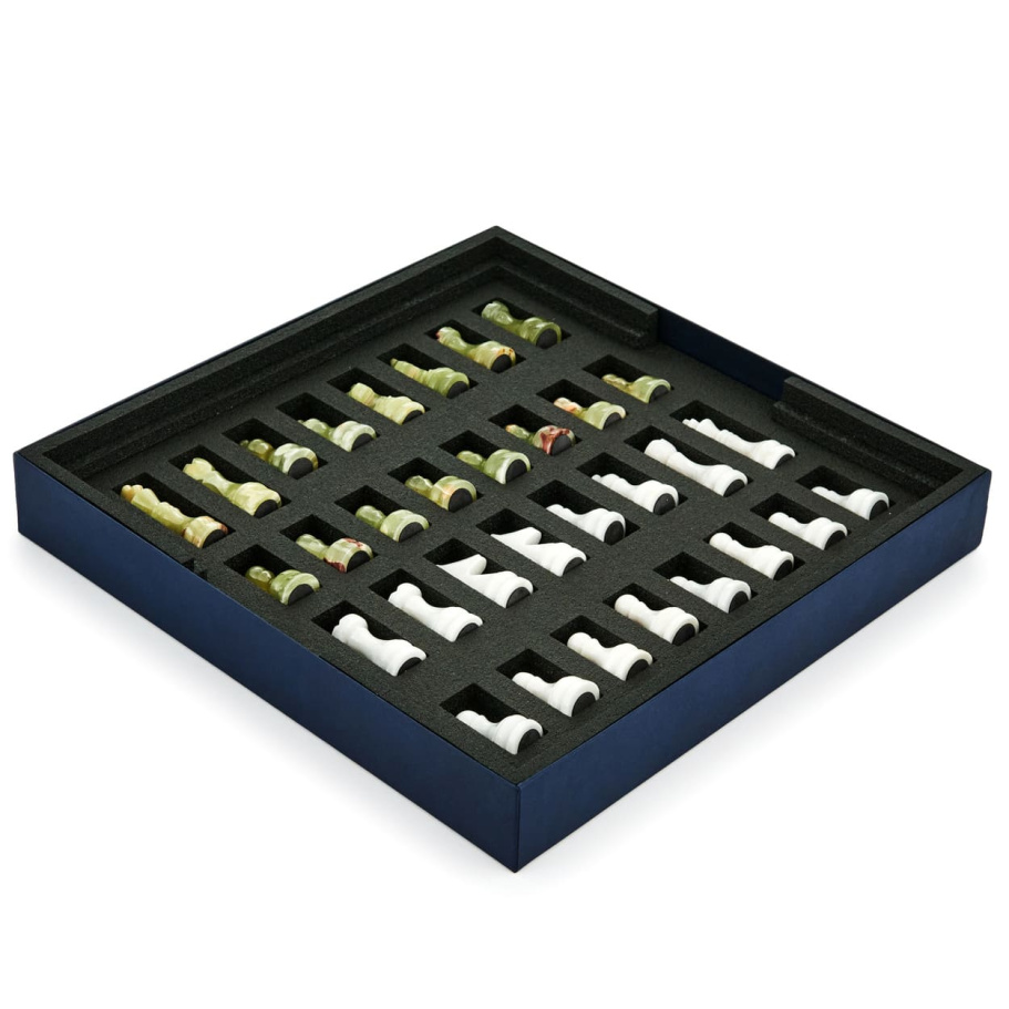 Шахматы каменные "Карфаген" мрамор и оникс 40 купить в Ростове-на-Дону