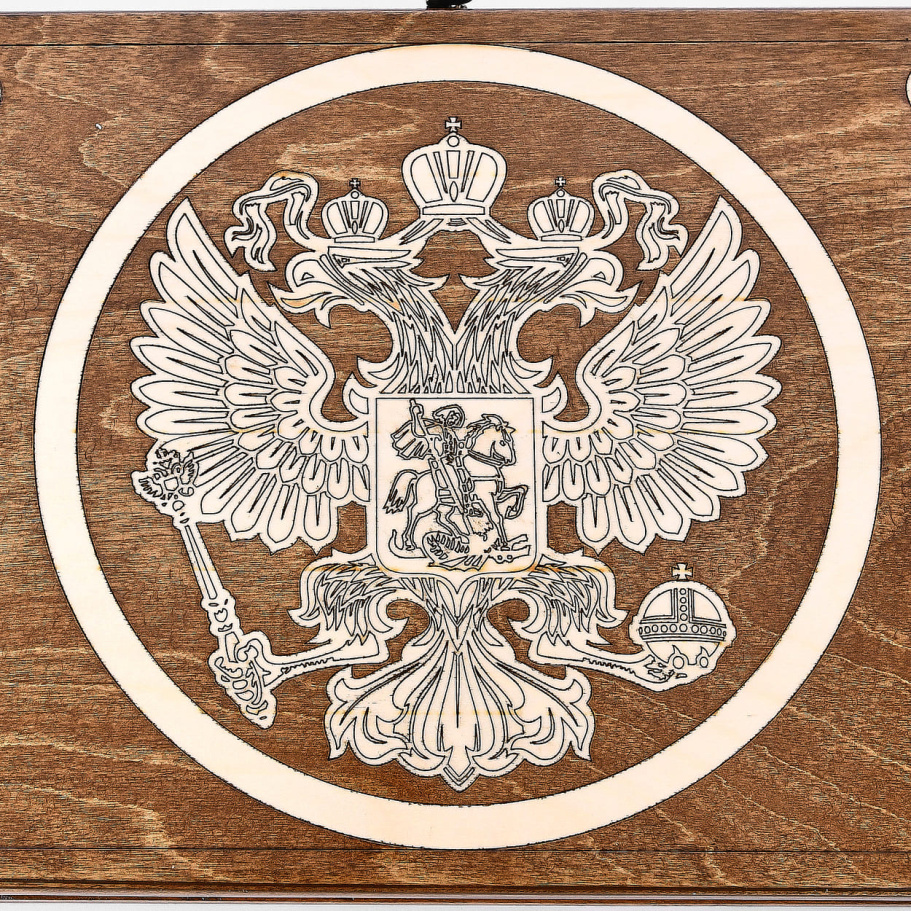 Нарды "Герб России"  большие 60, Harutyunyan купить в Ростове-на-Дону