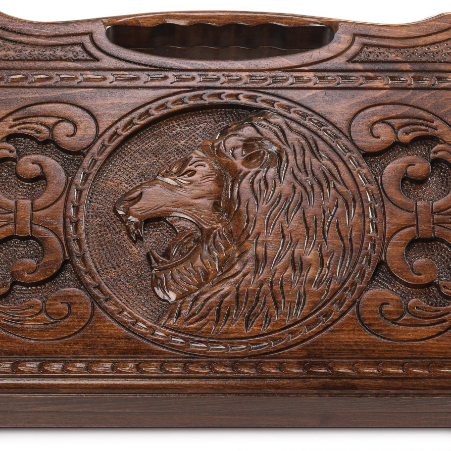 Нарды резные Агнес "Оскал Льва" средние, 50 купить в Ростове-на-Дону