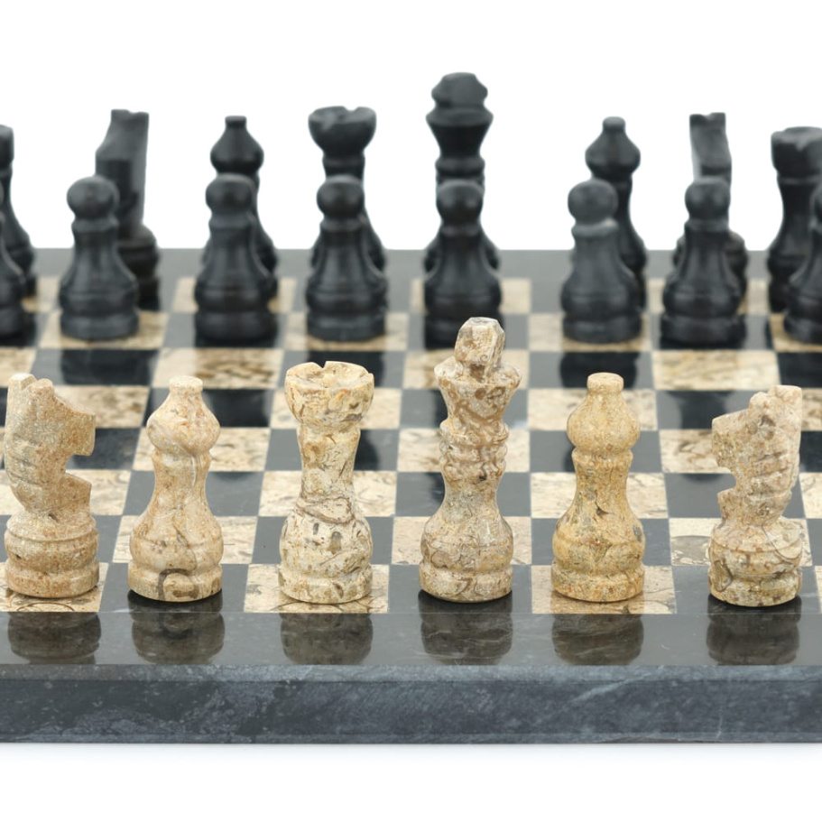 Шахматы из камня "Илион" мрамор и ракушечник 25 купить в Ростове-на-Дону Шахматы из камня "Илион" мрамор и ракушечник 25 купить в Ростове-на-Дону