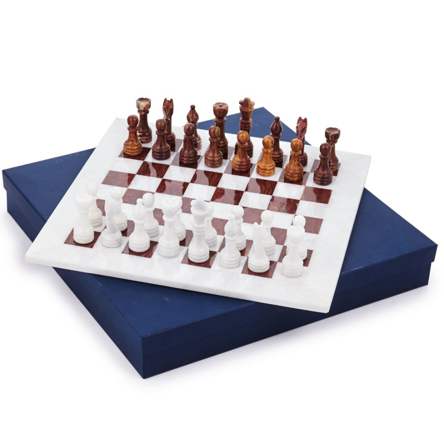 Шахматы из камня "Артер Карфаген" мрамор и яшма 40 Шахматы из камня "Артер Карфаген" мрамор и яшма 40