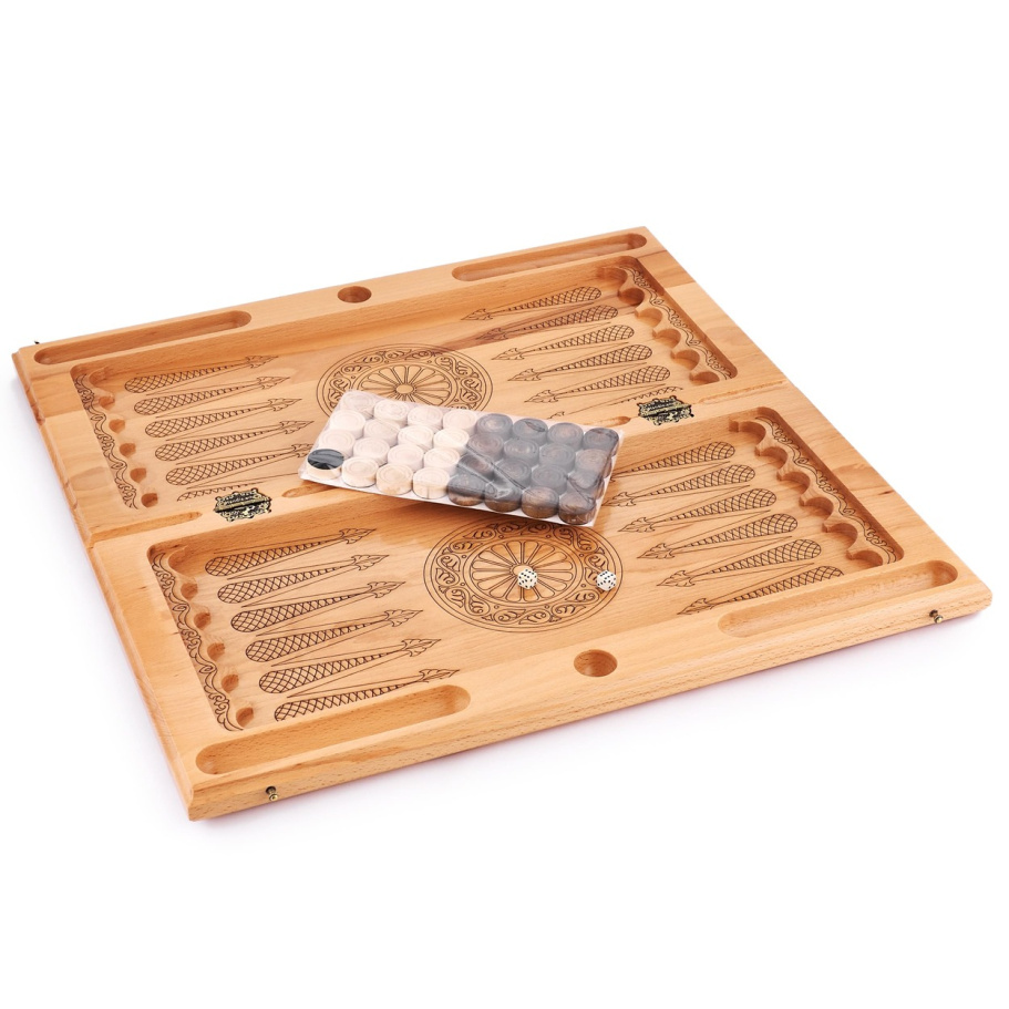 Шахматы + нарды резные "Гелиодор" большие, 60 купить в Ростове-на-Дону