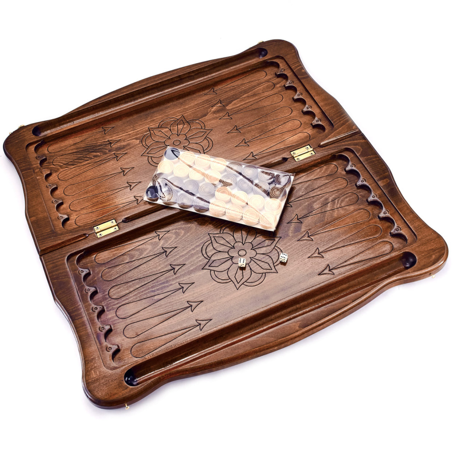 Нарды резные "Орел в атаке" большие 60, Даудов купить в Ростове-на-Дону