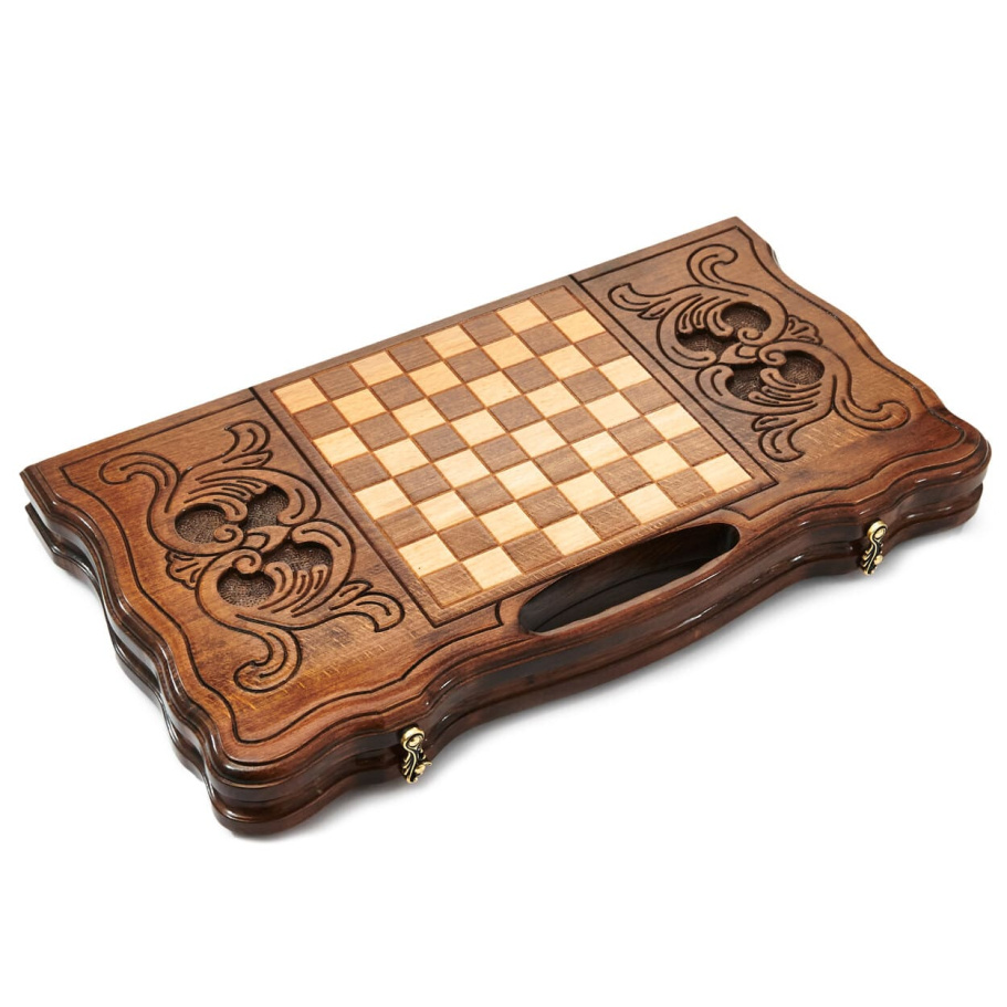 Нарды резные Агнес "Пальметта" средние, 50 купить в Ростове-на-Дону