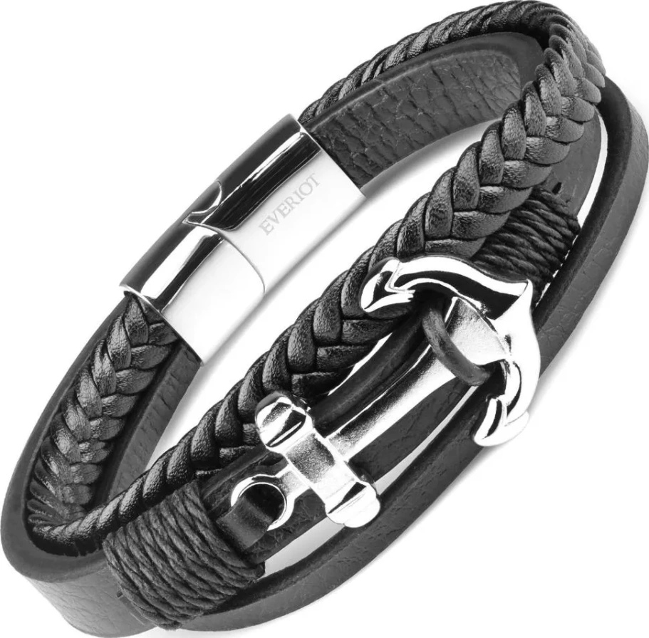 Браслет Рико кожаный, 19 см Браслет Рико кожаный, 19 см