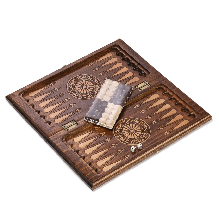 Нарды резные Рэкто "Герб России" малые 40, Harutyunyan купить в Ростове-на-Дону