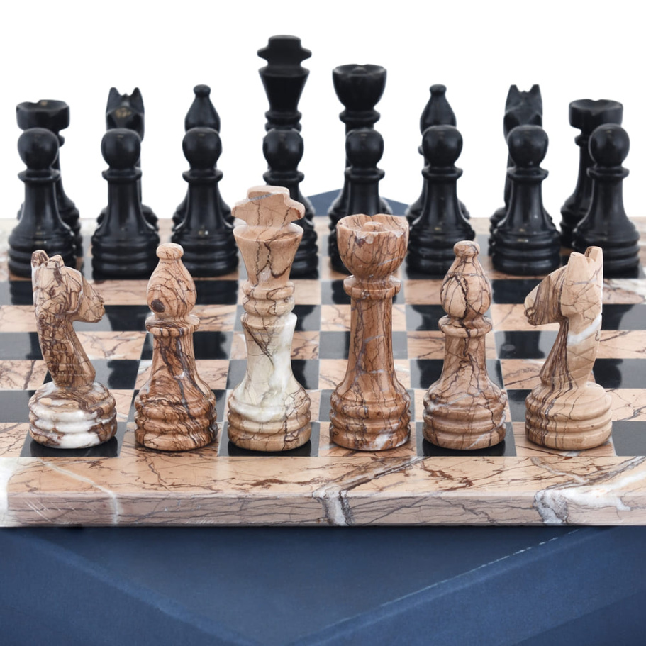 Шахматы из камня "Артер Карфаген" розовый мрамор 30 купить в Ростове-на-Дону Шахматы из камня "Артер Карфаген" розовый мрамор 30 купить в Ростове-на-Дону