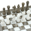 Шахматы из камня "Одиссея" серый мрамор 30 купить в Ростове-на-Дону