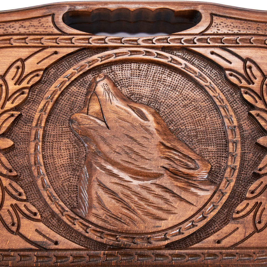 Нарды резные "Волк" средние 50, Harutyunyan купить в Ростове-на-Дону