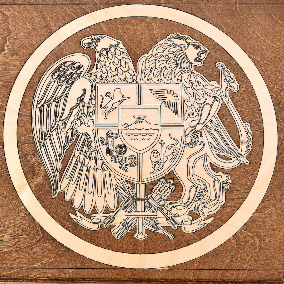 Нарды "Герб Армении"  большие 60, Harutyunyan купить в Ростове-на-Дону