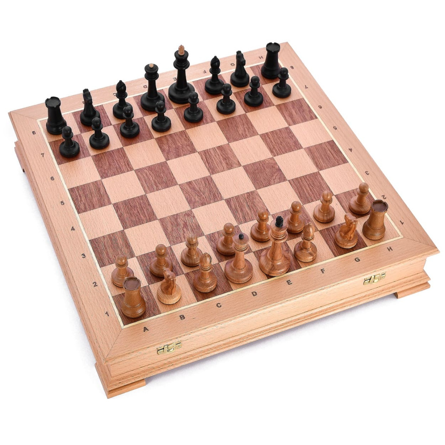 Шахматы в ларце "Стаунтон" бук, WoodGames