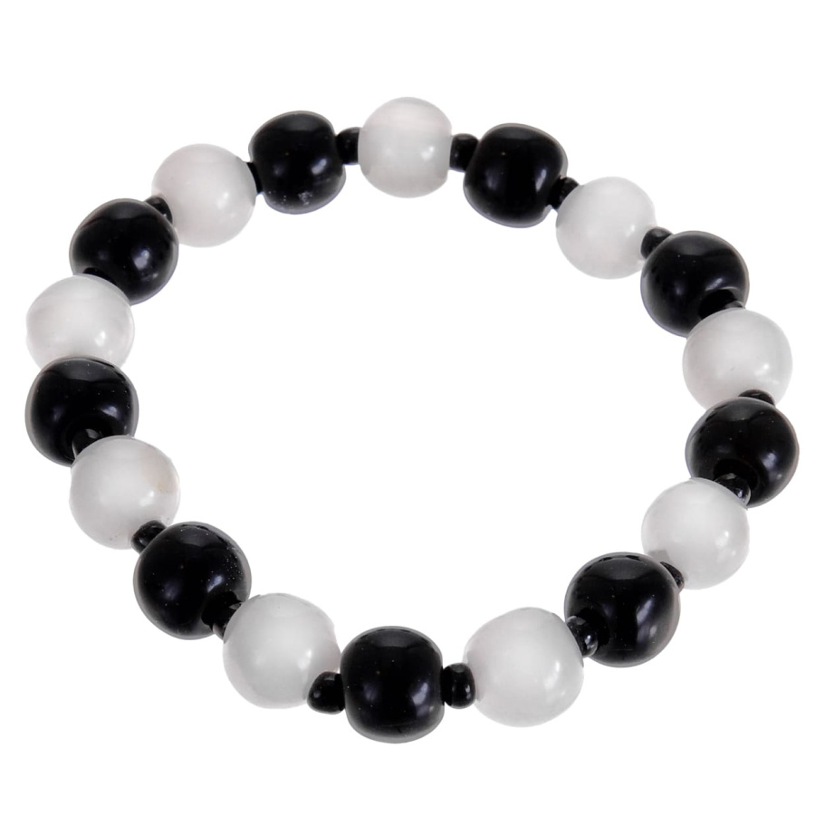 Браслет Аристей белый и черный камень 1.2 * 20, Давыдов Браслет Аристей белый и черный камень 1.2 * 20, Давыдов
