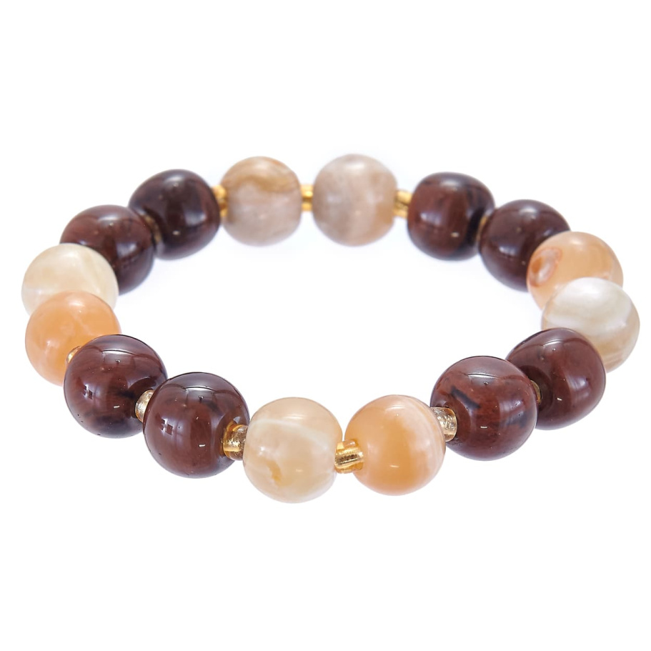 Браслет Эвентус желтый и коричневый камень 1.2 * 20, Давыдов Браслет Эвентус желтый и коричневый камень 1.2 * 20, Давыдов