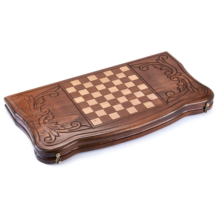 Нарды резные "Герб РФ" большие 60, Даудов купить в Ростове-на-Дону