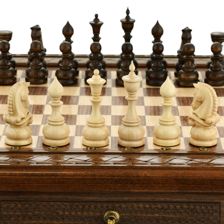 Шахматы резные в ларце "Гранд" 50, Harutyunyan купить в Ростове-на-Дону